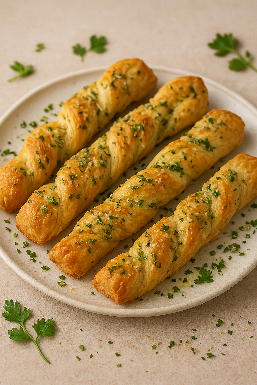 Garlic Cheese Twists
